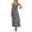 01 Gray, variant on Women's Layered Chiffon Summer Swing Maxi Dress, Elegant Sleeveless Cocktail Party Wedding Guest Dresses