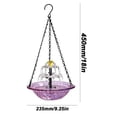 thumbnail image 2 of Rewenti Bloom Outdoor Garden Floating Hanging Solar Bird Feeder Birdbath Fountain Water Decor, 2 of 5