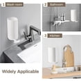 thumbnail image 4 of Unbranded Oval White Wall Mounted Soap Dispenser, 1 Piece, 1 Pack, 4 of 8