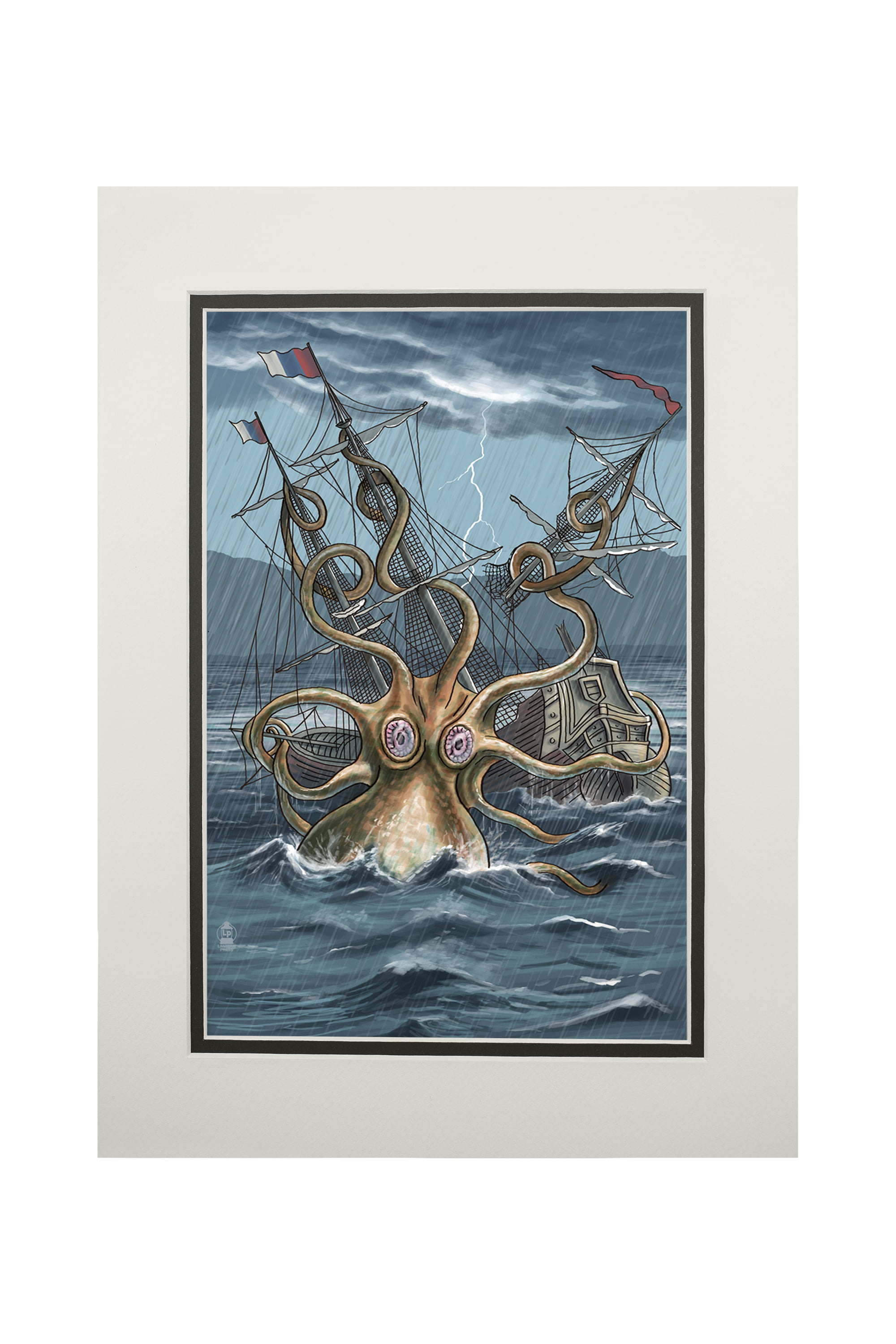 Kraken, Anchor and Compass - Kraken - Posters and Art Prints