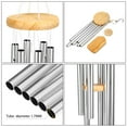 thumbnail image 6 of BSHAPPLUS® 25" Wind Chimes for Outside,Memorial Wind Chimes with 6 Silver Aluminum Tubes and S Hook,Clearance Wind Chimes for Home Garden Hanging Decor,Window Wind Bells, 6 of 11