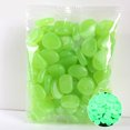 thumbnail image 3 of 100PCS Garden Pebbles Polished Glow in the Dark Decor Pebbles Outdoor Pebbles, 3 of 10