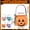 Sky Blue*2, variant on 1PC Halloween Pumpkin Basket, Pastel Small Trick or Treat Buckets, Halloween Goodie Candy Gift Bags with Handle for Halloween Exchange Supplies, 7.87 x 5.12 Inch, Light Violet