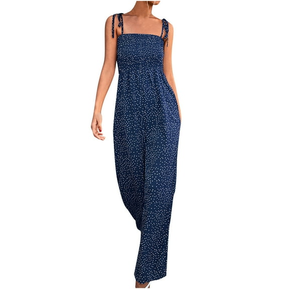 Giftesty Womens Pants Clearance!Fashion Womens Ethnic Style Printed Cold Shoulder Suspender Cami Pants Jumpsuit