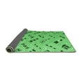 thumbnail image 2 of Ahgly Company Indoor Rectangle Abstract Emerald Green Modern Area Rugs, 5' x 8', 2 of 4