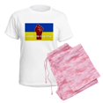 thumbnail image 6 of CafePress - Glory To Ukraine Pajamas - Women's Short Sleeve Print T-Shirt and Pants Light Cotton Pajama Set, 6 of 7