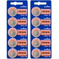 thumbnail image 1 of Murata CR1616 Battery 3V Lithium Coin Cell (10 Batteries), 1 of 5