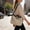 #61White, variant on Women's Crossbody Bag Large Capacity Tote, Versatile Canvas Shoulder Handbag for Daily Use, Lightweight Casual Purse for Work Shopping Travel Beach and Gym