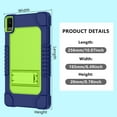 thumbnail image 4 of FIEWESEY for TCL Tab 10L Gen 3 8193A / For TCL TAB 10 Gen 2 Case Kids Friendly with Kickstand Case for TCL TAB 10 Gen 2/TCL TAB 10L LTE Gen 3 Model 8194A/TCL Tab 10L Gen 3 - Black+NavyGreen, 4 of 7