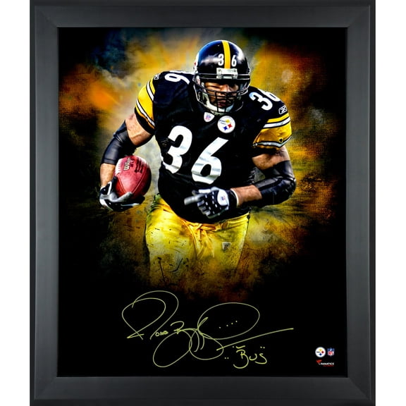 Jerome Bettis Pittsburgh Steelers Framed Autographed 20'' x 24'' In Focus Photograph - Fanatics Authentic Certified