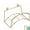 Gold, variant on Heavy Duty Steel Garden Hose Hanger – Wall Mount Outdoor Hose Holder with Rust Resistant Finish, Prevents Kinks & Tangles (1 Count)