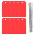 thumbnail image 5 of 100 etiquetas de envío en blanco con alambre, etiquetas de equipaje de PVC grabables para identificación de maletas y mochilas, etiquetas colgantes de envío en blanco, 5 of 5