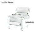thumbnail image 3 of 14 Karat Home Leoncio Genuine Leather Cigar Recliner Set of 2 in Green, 3 of 11