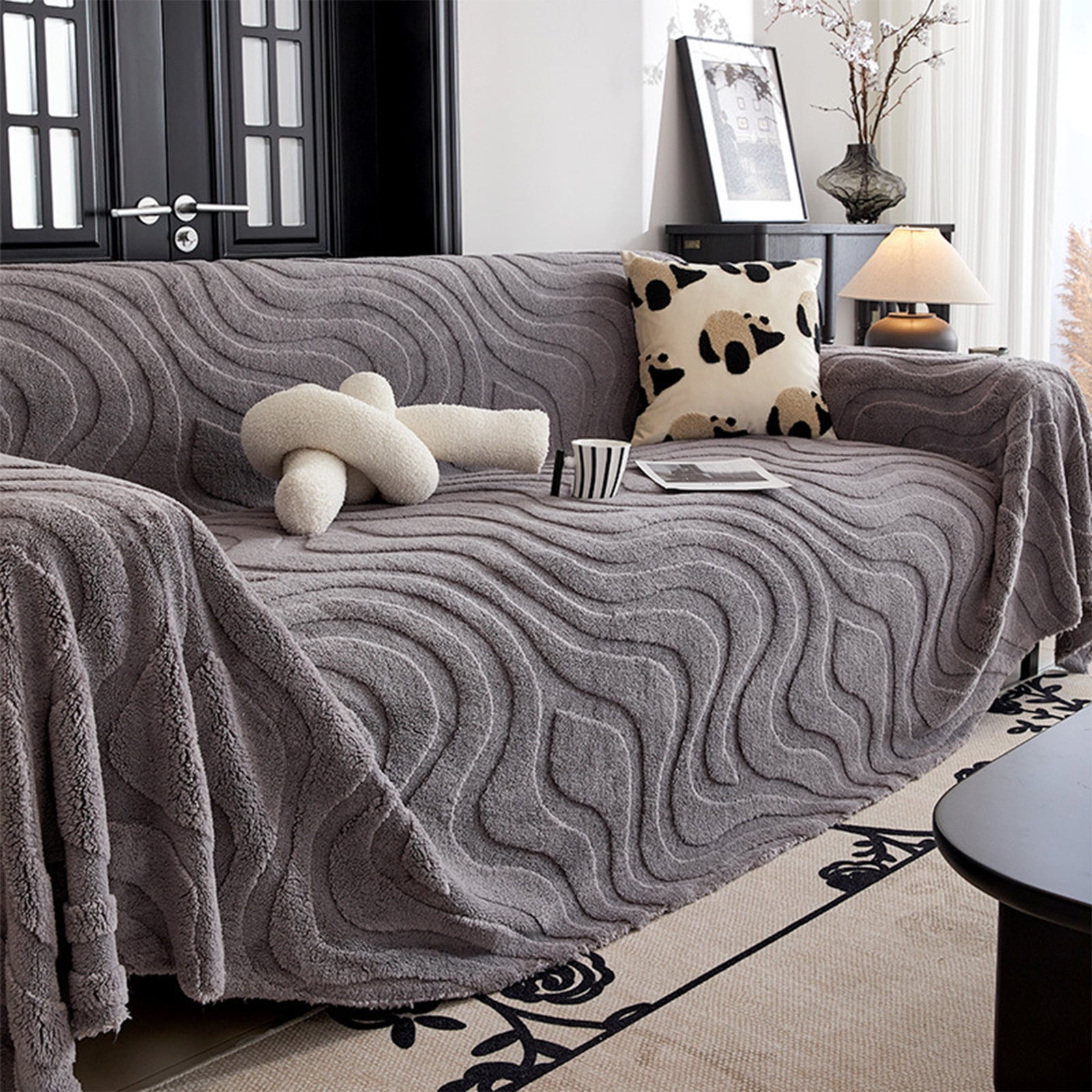 Yatlte Couch Cover Sheet Blanket, Couch Covers for Dogs Washable Couch Cover Blanket, Non Slip Sofa Slipcovers, Super Soft Sofa Towel for Kids, Pets, 70" x 35"
