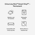 thumbnail image 3 of Cricut Joy Xtra Smart Vinyl Matless Permanent Vinyl, 9.5 in x 6 ft - White, 3 of 7