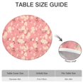 thumbnail image 6 of Pioneer Flower Floral Print Pattern Round Fitted Tablecloth with Elastic Edge,Dining Table Cover Waterproof,Outdoor Round Tablecloth for Camping,Dining,Indoor and Outdoor, 6 of 7