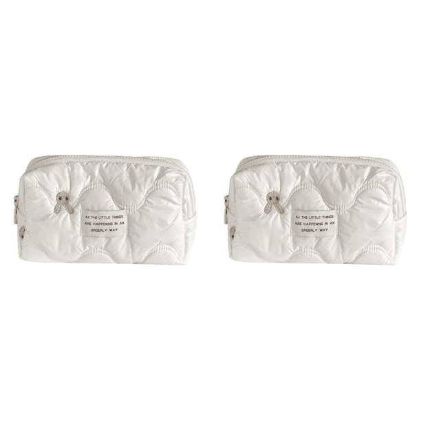 Bolso Cosméticos para Mujer Mano Acolchado Suave Uso Diario Niñas (S)
