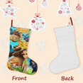 thumbnail image 3 of El Libro de la Selva Tema: Calcetines de Navidad, fino lino blanco para colgar en escaleras y chimenea, decoración navideña para el hogar, regalo de Navidad.54cm×38cm, 3 of 5