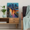 thumbnail image 5 of Blue Night Edmonton Alberta Canada Skyline Canvas Print, Cityscape Home Office Interior Wall Decor, 5 of 8