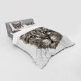 thumbnail image 3 of Ambesonne Animal Bedding Set 3 Pcs, Sketchy Cat Head, Twin XL, Grey, 3 of 3
