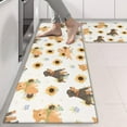thumbnail image 2 of Kitchen Rugs Sets Of 2,Dogs with Sunflowers Anti Fatigue Kitchen Mat Rugs Non Slip Washable,Decorative Kitchen Floor Mats for Kitchen,Sink,Laundry,17"X47", 2 of 5