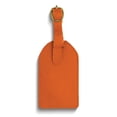 thumbnail image 2 of Orange Leather Luggage Tag with Buckle Strap QGM22551, 2 of 2