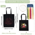 thumbnail image 3 of 1Set DIY Canvas Tote Bag Embroidery kit Flower Pattern Handbag Embroidery Making Kit for Beginners Personalized Canvas Bag Cross Stitch Kits DIY Needlepoint Kits Include Color Threads White, 3 of 9