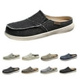 thumbnail image 2 of LIJCC Womens Mens Orthopedic Slippers with Arch Support Canvas House Slipper with Suede Slip On Clog Indoor Outdoor House Shoes with Anti-Skid Rubber Sole, 2 of 7