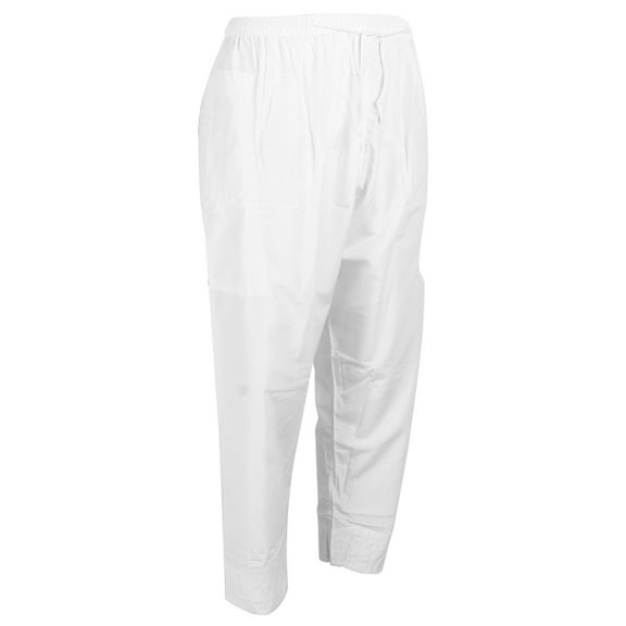 Muslim Clothes,Men Muslim Pants Polyester Cotton LooseStyle with Waist Elastic Band Afghan Trousers Clothes