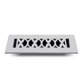 thumbnail image 5 of Prima Decorative Hardware Cast Iron Floor Register 2″ x 10″ VR-100 - White, With holes and matching screws, 5 of 9