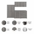 thumbnail image 3 of Pemberly Row 5 Piece Modular Garage Storage Set With Cabinets in Platinum Gray, 3 of 8