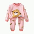 thumbnail image 5 of Xudanell Baby Boy Outfits Toddler Clothes for Boys Thickened Long Sleeves Durable Kids Clothes Fall Toddler Girl Outfits Light Pink 3-6 Months, 5 of 5