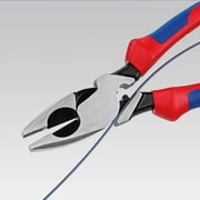 KNIPEX Tools 09 12 240 9.5-Inch Ultra-High Leverage Linemans Pliers with Fish Tape Puller and Crimper
