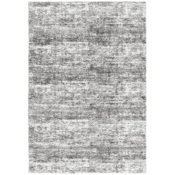 SAFAVIEH Penelope Yazmin Abstract Shag Area Rug, Grey/Ivory, 4' x 6'