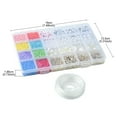 thumbnail image 2 of 1Set DIY Bracelets Jewelry Making Kit Including Plastic & Acrylic & Glass Beads Mixed Color 3~25x0.8~18.5x0.8~13mm Hole: 1~2.3mm, 2 of 7