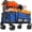 Blue, variant on Wagon Carts Foldable, Collapsible Wagon 460lbs Capacity with Drink Holders, Storage Cover & Elastic Rope, 280L Utility Carts for Camping Shopping Sports, Blue