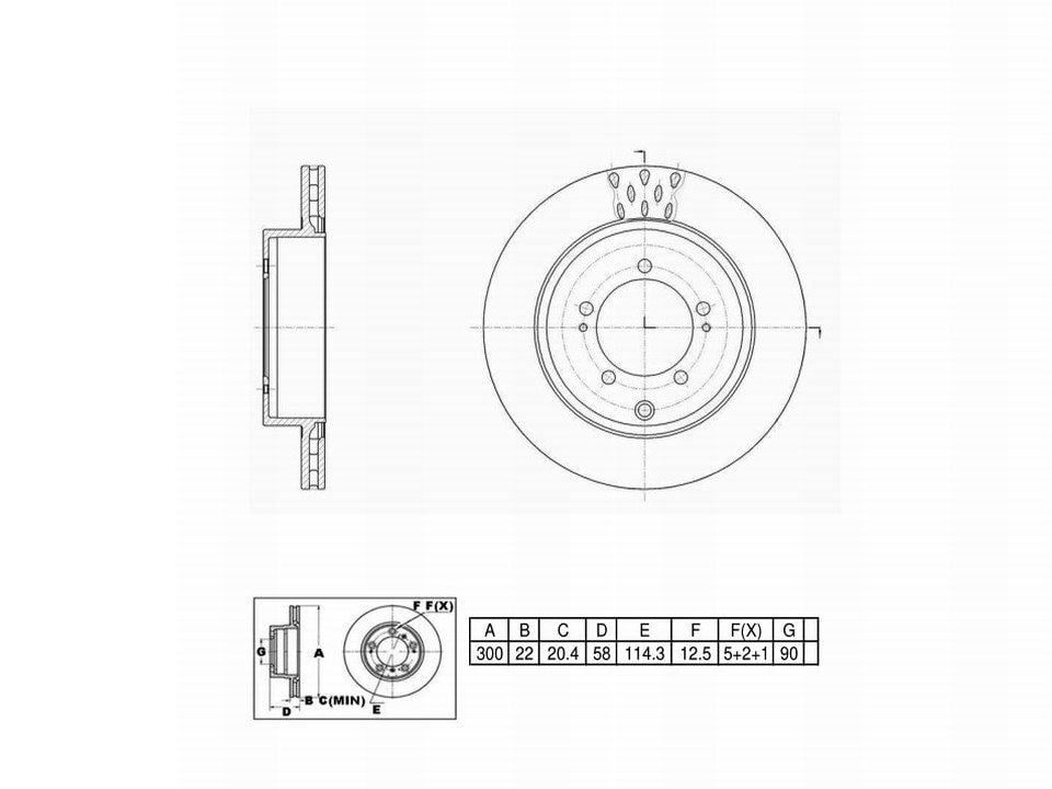 Winstop Brake Rotor, Rear WS247562, Mitsubishi Lancer 2006-2003