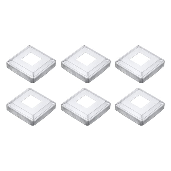 6Pack Post Base Cover, 3.25x3.25 Metal Integral Style Post Skirt Porch Column Wrap(1.25x1.25)