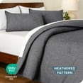 thumbnail image 4 of Bare Home Down Alternative Comforter Set - 3-Pieces - All Seasons - Full, Heather Gray, 4 of 6
