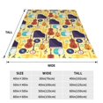 thumbnail image 3 of Pofeuu Musical Instruments Print Ultra-Soft Micro Fleece Blanket,for Bed Or Sofa,All Season Throw Blankets Flannel Blanket-50"x40", 3 of 7