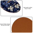 thumbnail image 5 of Musical Instrument 6pcs Round Coasters Set, Microfiber Leather Drink Coasters, 11x11 cm/4.3x4.3 in Size for Decoration, 5 of 6