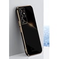 thumbnail image 2 of Compatible with Galaxy S21 Ultra Case Cover Cute Full Camera Lens Protection & Electroplate Shockproof Bumper Case TPU Protective Phone Cases for Samsung Galaxy S21 Ultra 5G 6.8"-Black, 2 of 8