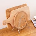 thumbnail image 2 of EIMELI Stainless Steel Cutting Board Organizer Rustproof Kitchenware Holder Non-slip Knife Rest Kitchen Storage Shelf, 2 of 10