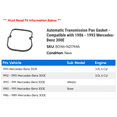 thumbnail image 2 of Automatic Transmission Pan Gasket - Compatible with 1986 - 1993 Mercedes-Benz 300E 1987 1988 1989 1990 1991 1992, 2 of 2