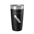thumbnail image 1 of Crystal Lake Map Tumbler Travel Mug Insulated Laser Engraved Coffee Cup Vermont 20 oz Black, 1 of 5
