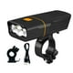 thumbnail image 3 of Luz delantera para bicicleta, luz de ciclismo, luz delantera ligera y recargable por USB. 3 cuentas de lámpara, 3 of 9