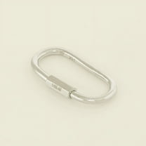 Anygolds 14K Real Solid Gold Oval Charm Enhancer, Screw Closure