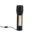 thumbnail image 3 of Mini linterna LED con carga USB, linterna multifuncional, bolígrafo de mano brillante resistente al agua, luz para acampar y hacer senderismo, aleación, 3 of 4
