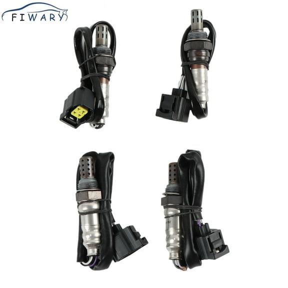 FIWARY 4pcs Oxygen Sensor For Jeep Wrangler JK 2007-2009 L3.8L 250-24675 250-24253