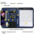 thumbnail image 3 of Procase Portfolio Business Padfolio Folder with Zipper, Navy, 3 of 7